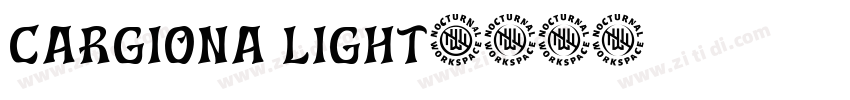 Cargiona Light字体转换